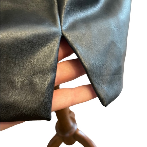 ANTHROPOLOGIE Hutch Strapless Faux Leather Mini Dress New With Tags - Picture 6 of 16